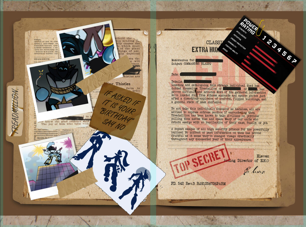 Layout and character design for Treadmillon
